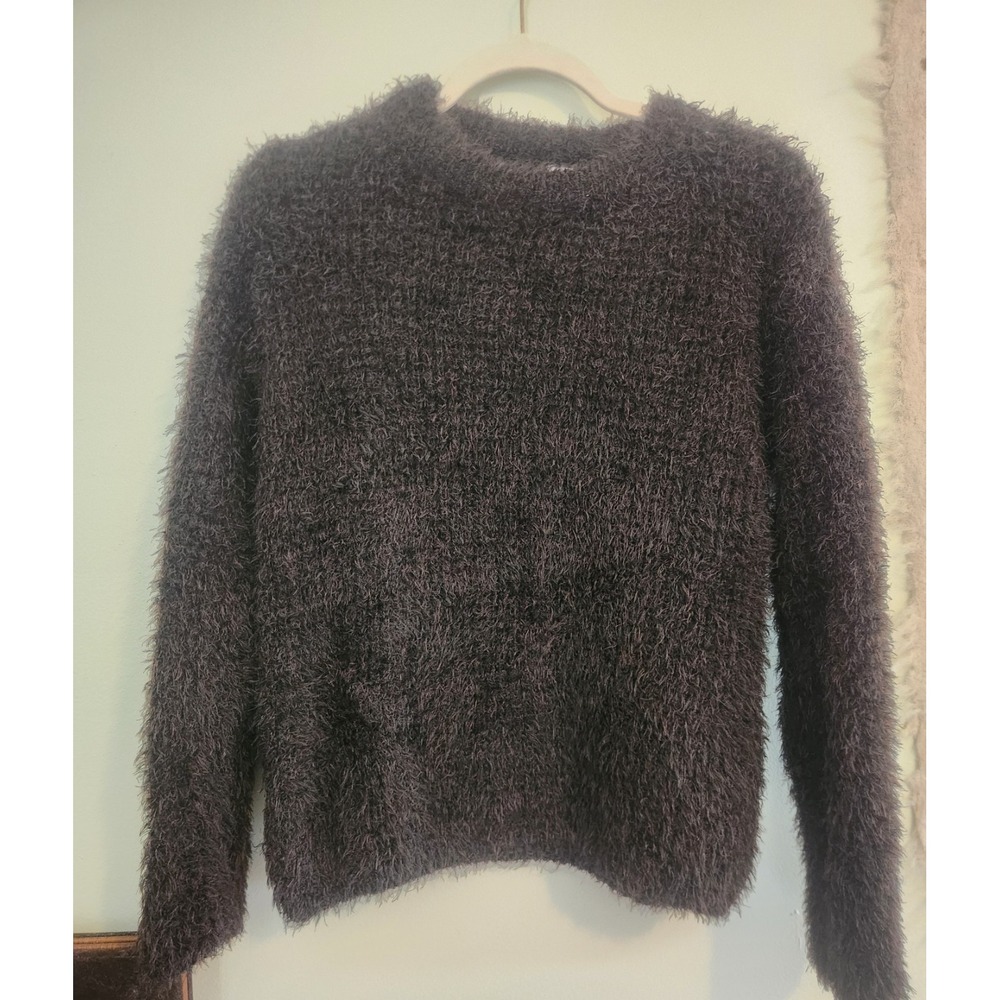 Vintage Y2k Fuzzy Nepton Sweater Brown Skze Medium